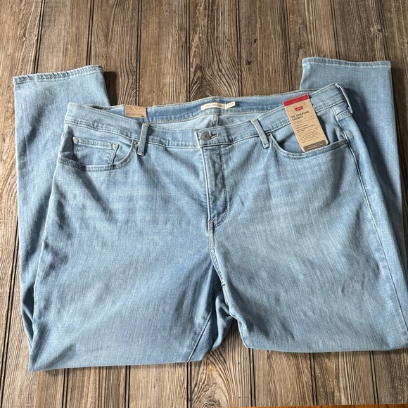 Levi’s Light Blue Denim Jeans 22w shaping skinny 311 stretch NEW baddie - Picture 3 of 10